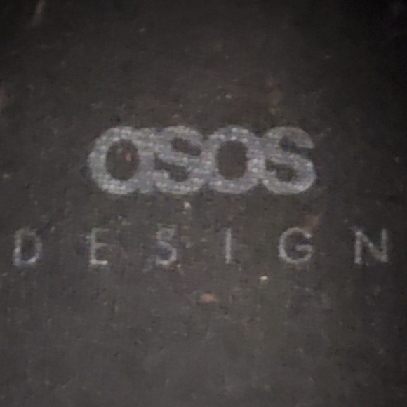 Asos Men's Black Patent Faux Leather Platform Running Shoes - Picture 5 of 6